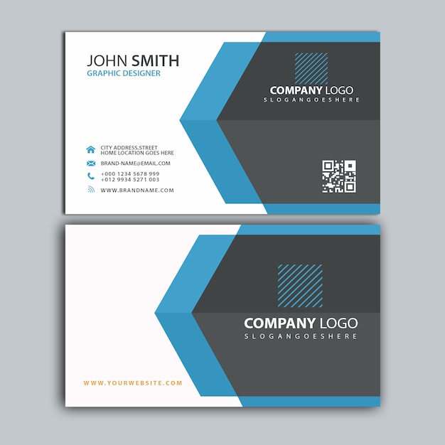 PSD two color visiting card