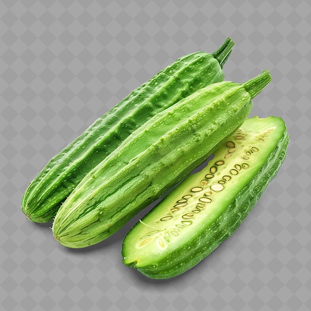 PSD two cucumbers with the words quot cucumber quot on them