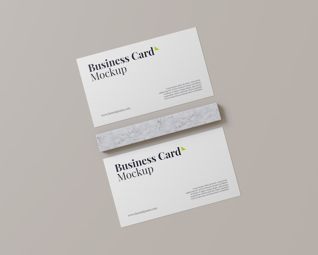 Two elegant business card mockup