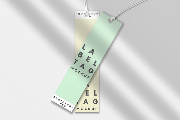 Two fashion label tag mockup