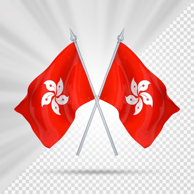 PSD due bandiere hong kong