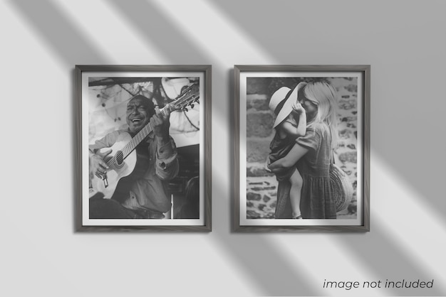 two frames mockup design rendering
