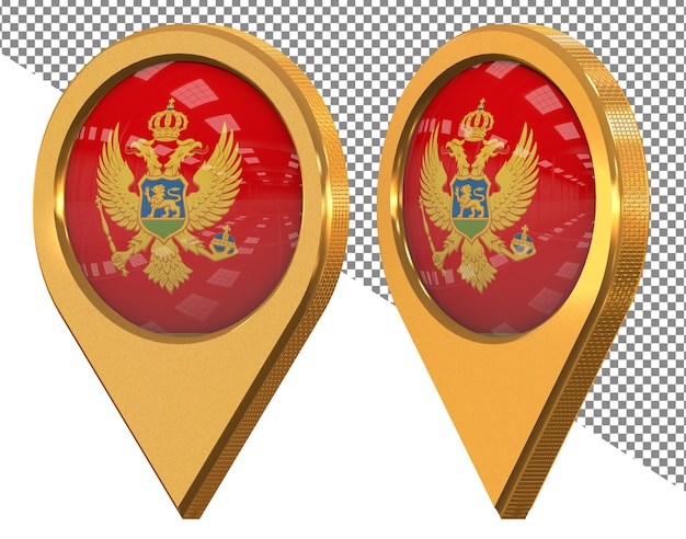 PSD two gold colored pins with the eagle on them.