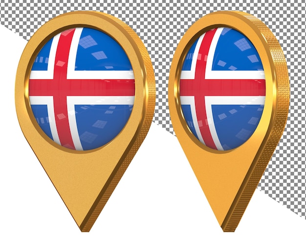 PSD two gold rings with the union flag on them