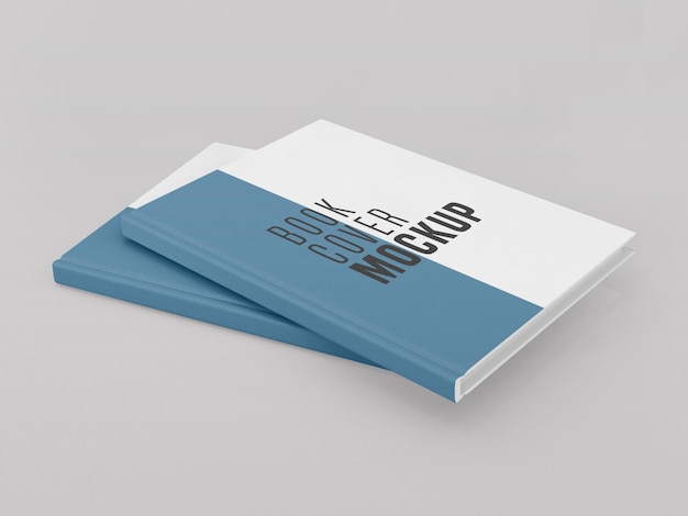 Two hard cover book  mockup