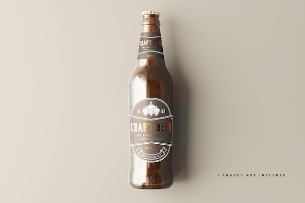 Two Label Beer Bottle Mockup
