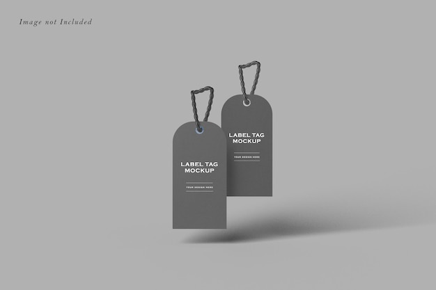 PSD two label tag mockup