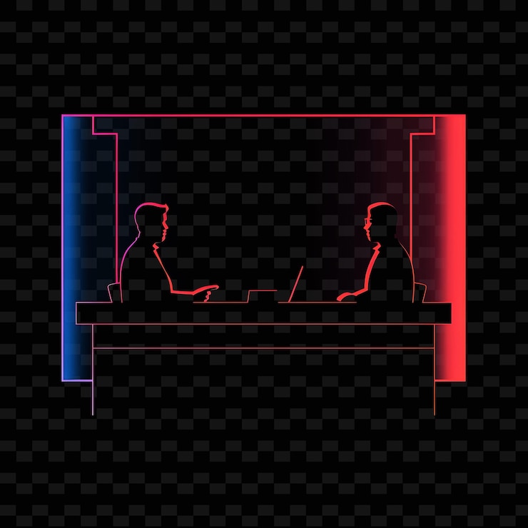 PSD two men sitting at a bar one of which is a man with a laptop