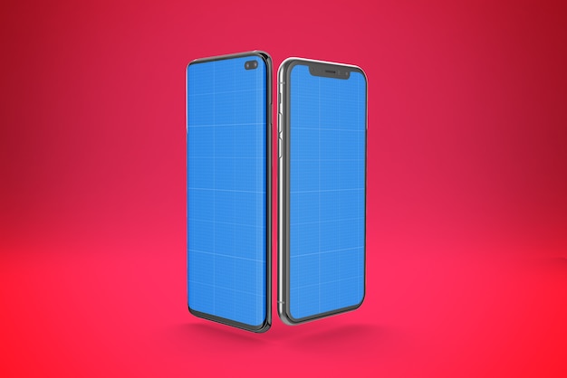 PSD mockup di due cellulari