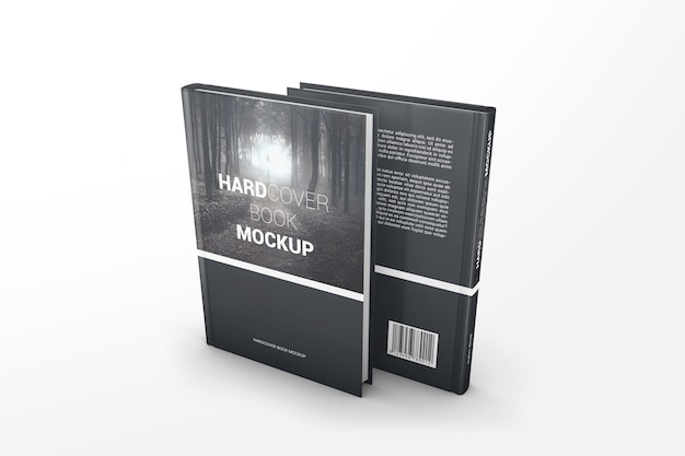 PSD two perspective books mockup