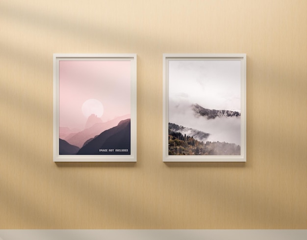 Two photo frame mockup