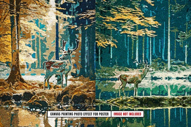 two pictures of a deer and a deer with the words quot hobbit my house quot on the bottom