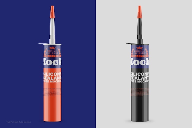 Two Silicone Sealant Tube