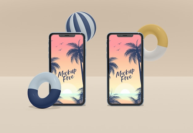 Due smartphone mock-up