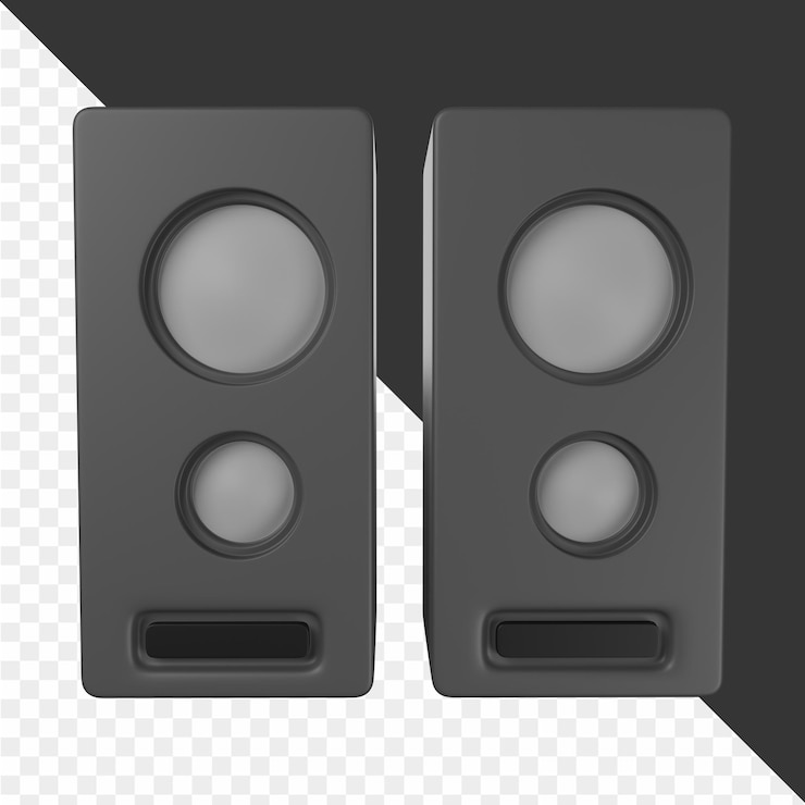 PSD 2つのスピーカーの前面と1つの前面