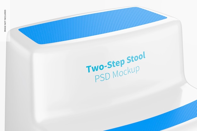 Two-Step Stool Mockup, Close Up