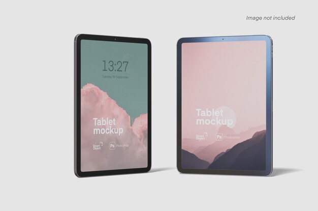 Two tablet mockups