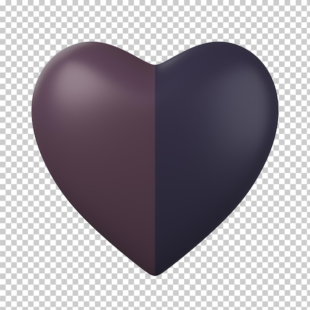 Two tone heart 3D model