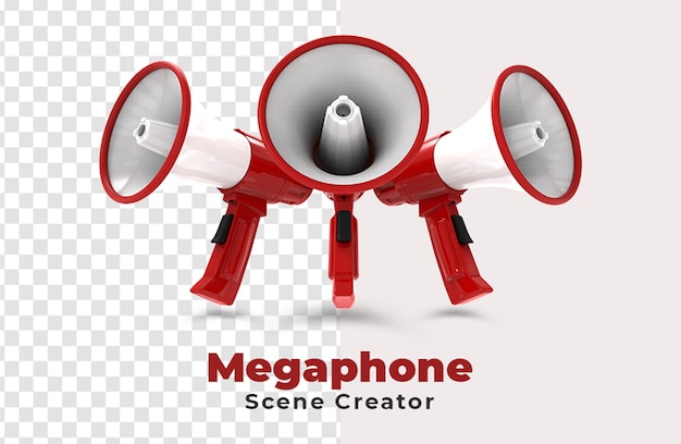 PSD twórca sceny megafonowej