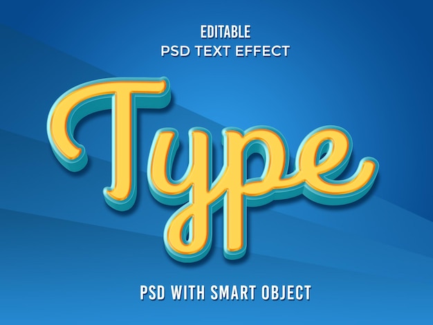 Type text effect photoshop 3D