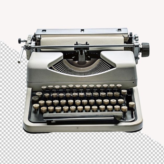 PSD type writer on transparent background