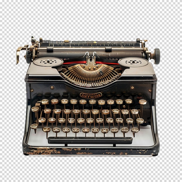 PSD macchina da scrivere isolata su uno sfondo trasparente