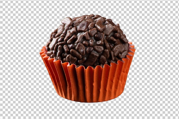 Typical brazilian brigadeiro isolated png transparent background