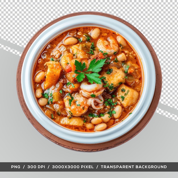 PSD ポルトガルの典型的な料理 フェイジョアダ 透明な背景