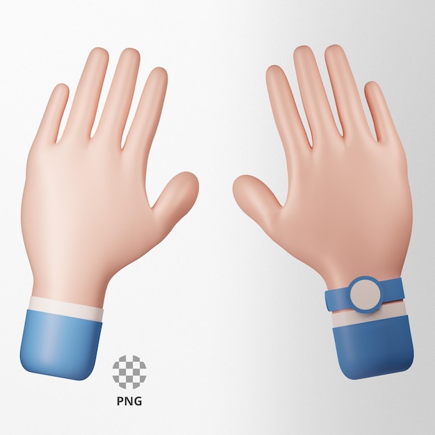 PSD typing hand gesture