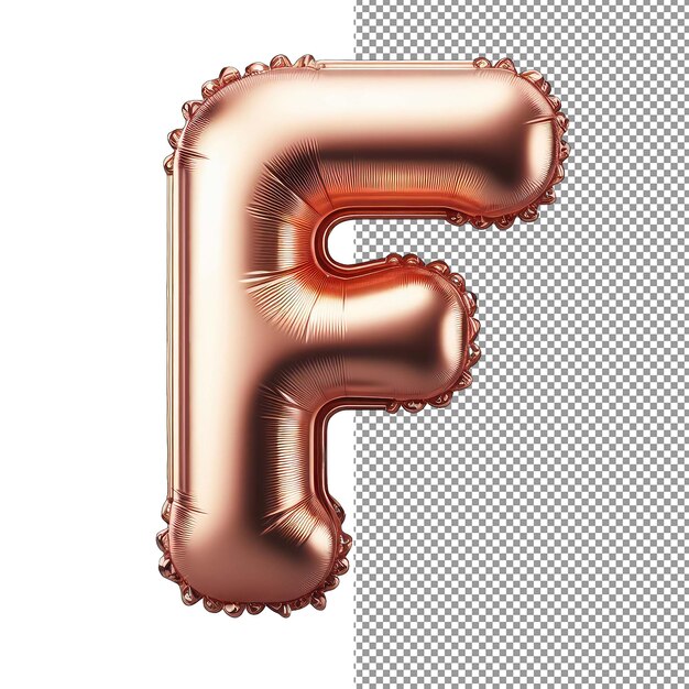 PSD typografia balonowa izolowana litera 3d w balonach z helem na tle png