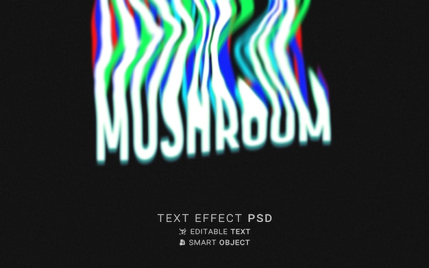 Typografia płynów z efektem tekstowym