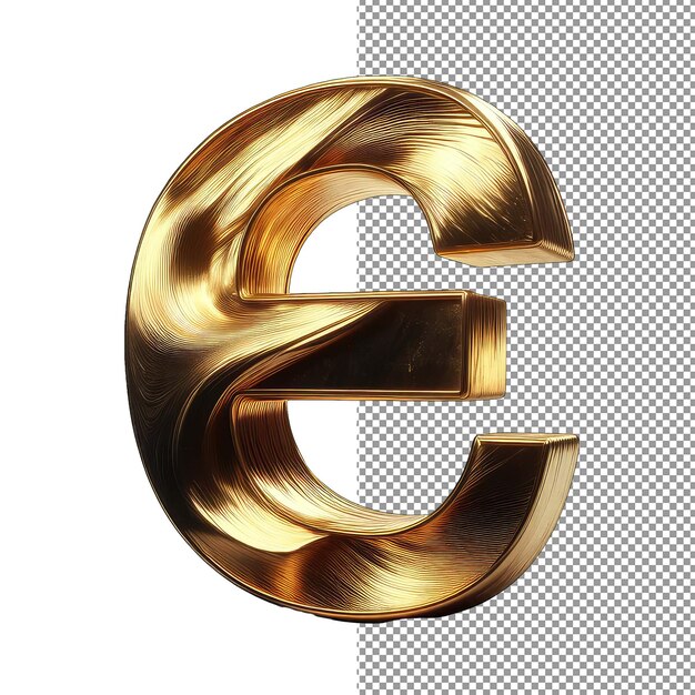 PSD typografia wymiarowa izolowana litera 3d na tle png