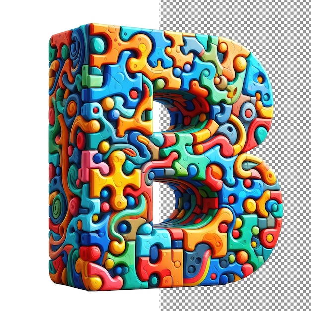 Typografia Wymiarowa Izolowana Litera 3d