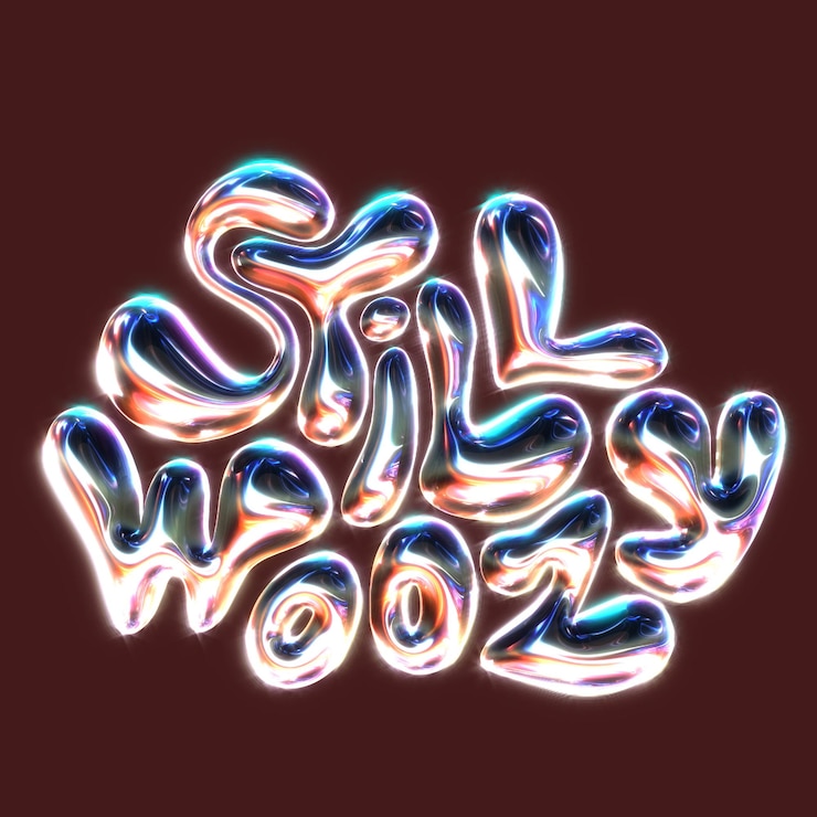 PSD typografie 3d rendering letter illustratie