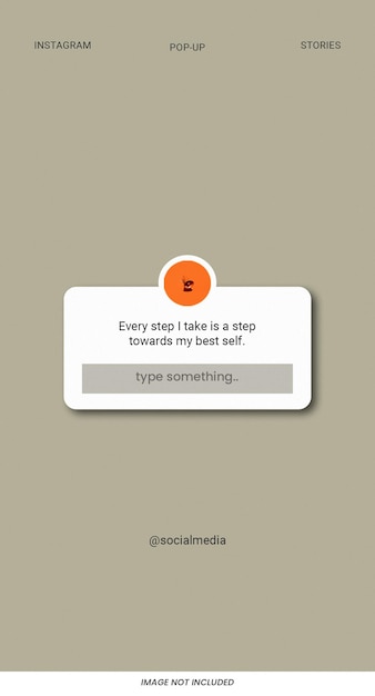 Typografie Instagram stories sjabloon psd ontwerp sociale media banner lay-out sjabloon