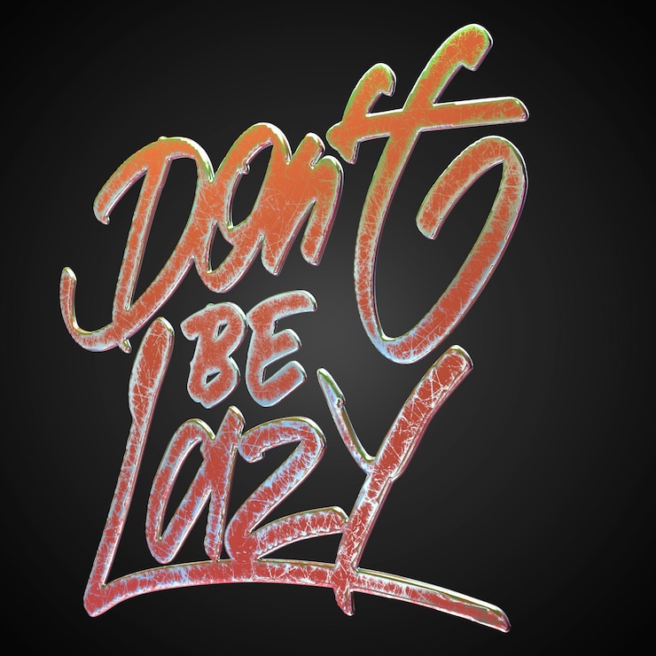 PSD typografie rendering 3d hi res