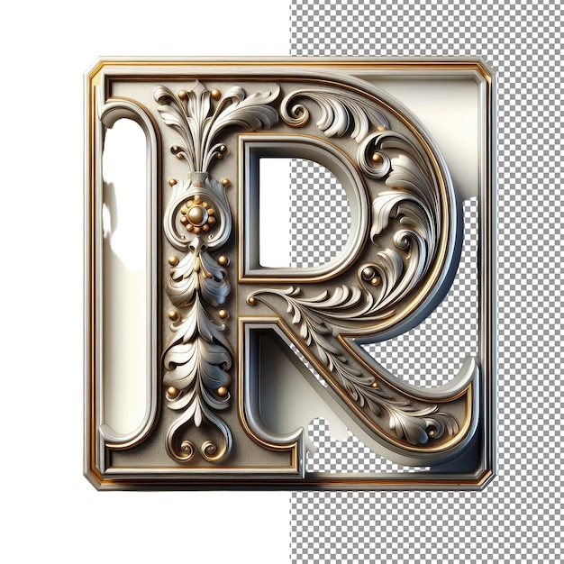 PSD typography dimension pngready isolation of 3d letter