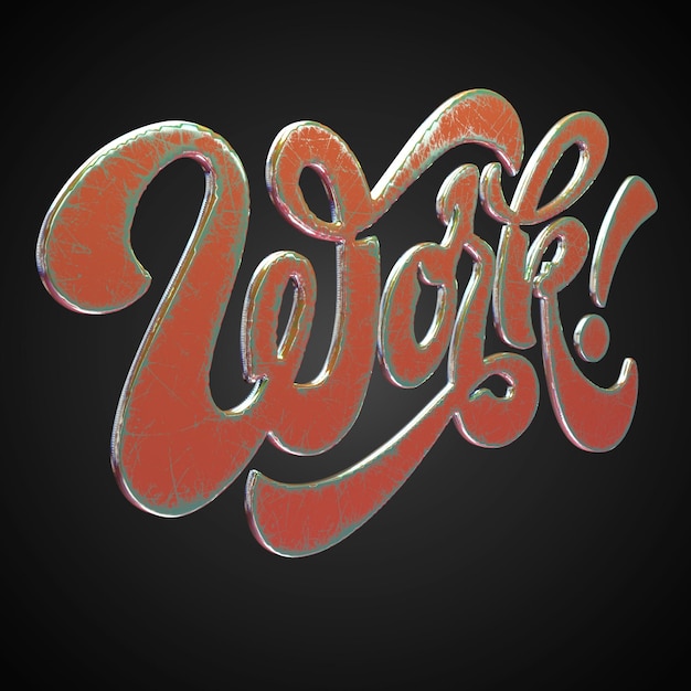typography rendering 3d hi res