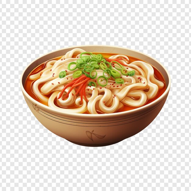 Udon isolato su sfondo trasparente