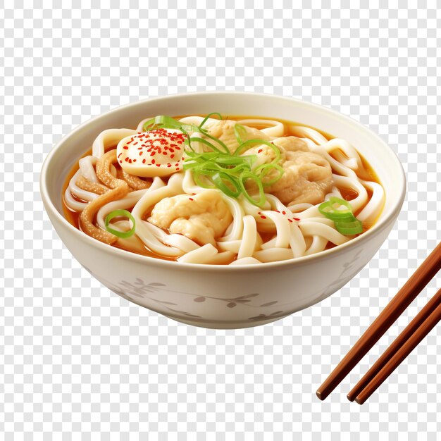 PSD udon isolated on transparent background