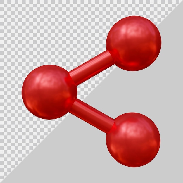 Udostępnij Ikonę Dla Mediów Społecznościowych W Nowoczesnym Stylu 3d