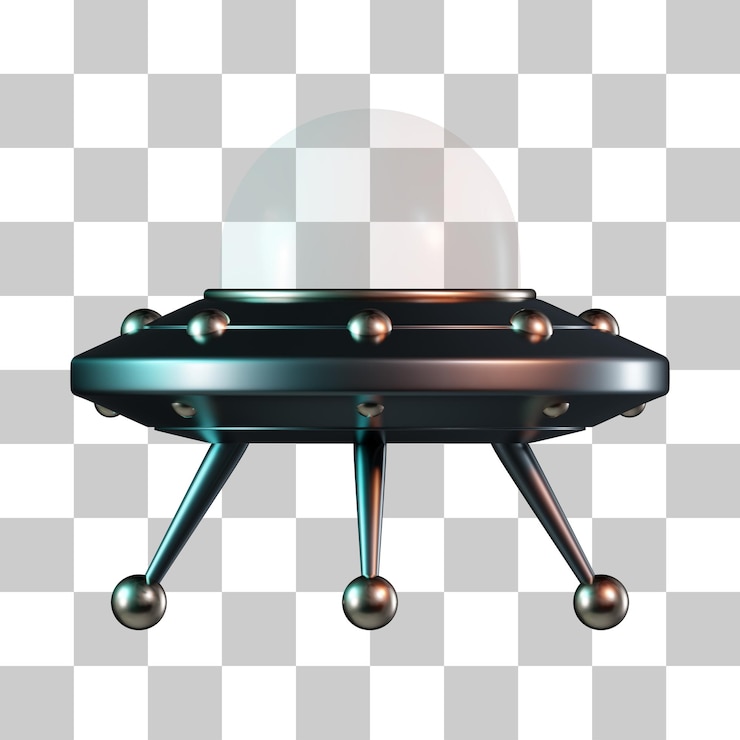 PSD ufo 3d icon