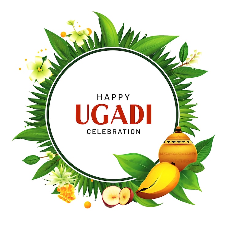 PSD ugadi festival of india with green theme