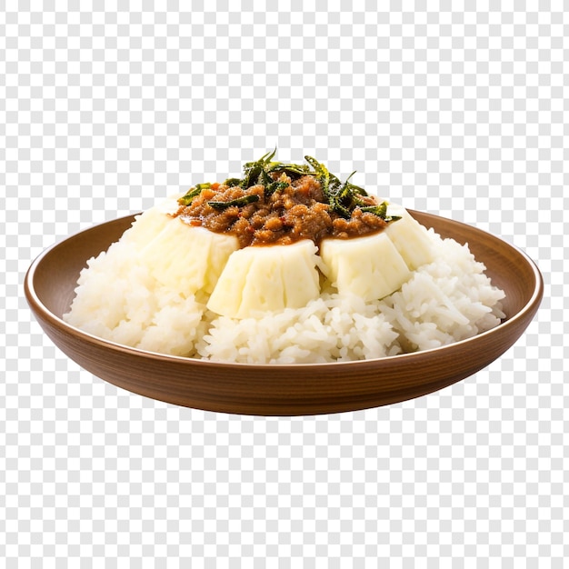 PSD ugali isolated on transparent background