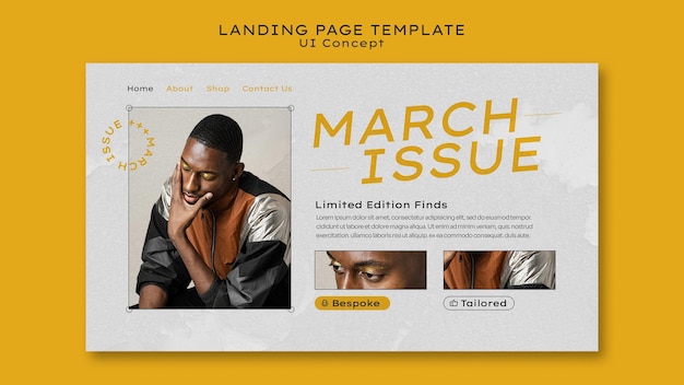 Ui concept  landing page
