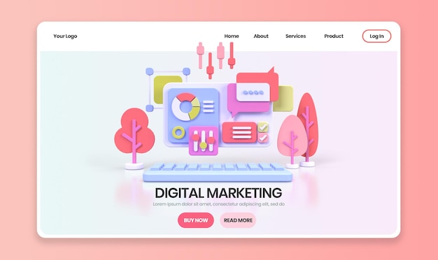 UI UX design konsepti illüstrasyon açılış sayfası şablonu iş fikri arka planı için web geliştirme