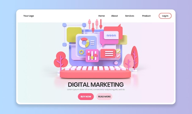 UI UX design konsepti illüstrasyon açılış sayfası şablonu iş fikri arka planı için web geliştirme