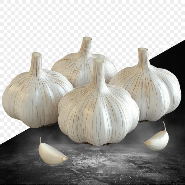 uien op een zwarte achtergrond met een zwarte agtergrond die knoflook zegt