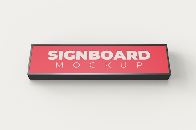 Uithangbord mockup vooraanzicht