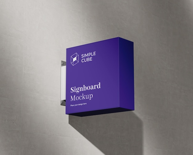 Uithangbord mockup